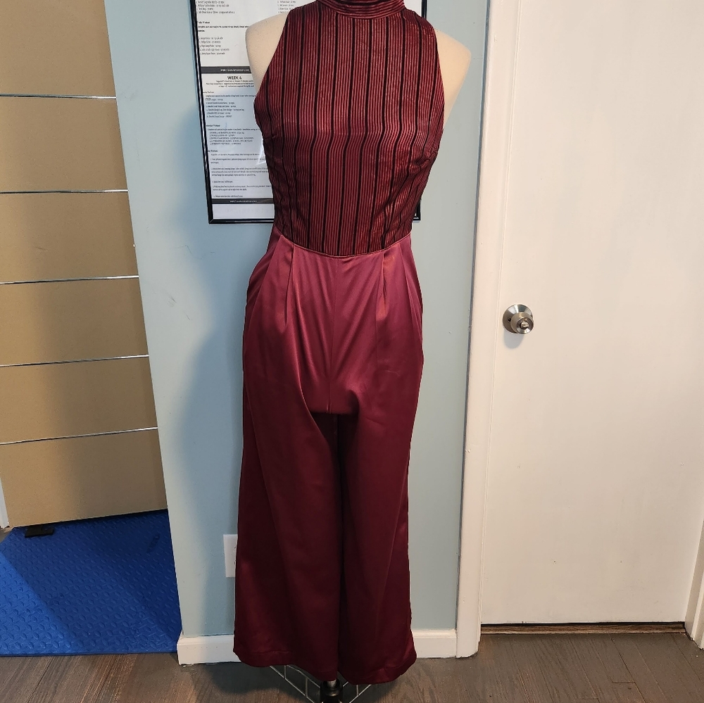 Burgundy Jumpsuit, L